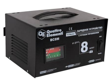 Зарядное устройство QUATTRO ELEMENTI BC  8M (12В, 8А) 770-087. Артикул 770-087