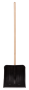 Лопата снеговая пластиковая, 380х385х1420 мм, оцинкованная планка, деревянный черенок, Россия 6157453. Артикул 6157453