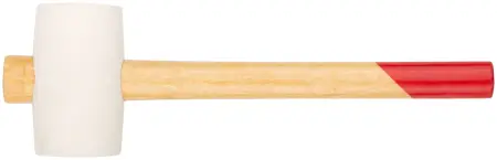Киянка резиновая белая, деревянная ручка 50 мм КУРС 45332. Артикул 45332
