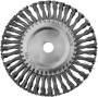 Щетка дисковая для УШМ жгутированная стальная проволока 0,5 мм d=200 мм MIRAX 35140-200 35140-200. Артикул 35140-200