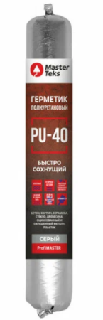 Герметик полиуретановый быстросохнущий  MasterTeks PM PU-40 0,6 серый 9781798. Артикул 9781798