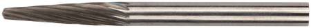 Шарошка карбидная Профи, штифт 3 мм (мини), коническая с закруглением FIT 36585. Артикул 36585