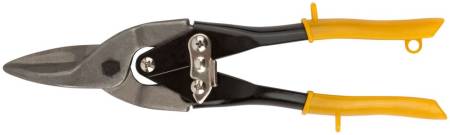Ножницы по жести "Лайт", инструментальная сталь, пластиковые ручки, прямые 250 мм КУРС 41450. Артикул 41450