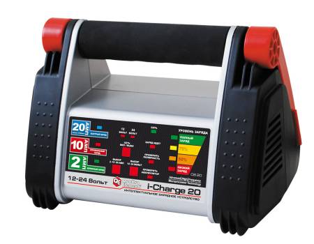 Зарядное устройство QUATTRO ELEMENTI i-Charge 20 (12В / 24В, 20/10/2 А) полный автомат 771-169. Артикул 771-169
