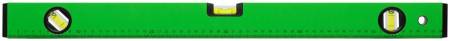 Уровень "Техно", 3 глазка, зеленый корпус, фрезерованная рабочая грань, шкала  600 мм FIT 18116. Артикул 18116