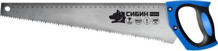 Ножовка по дереву (пила) 400 мм шаг 5 TPI (4,5 мм) СИБИН 15055-40. Артикул 15055-40
