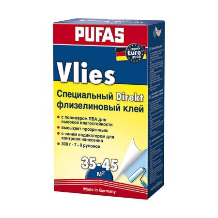 Клей для обоев флизелиновый Pufas Euro 3000 Vlies Direkt (0,3. Артикул тов-044558