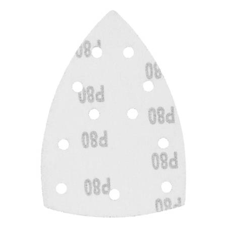 Треугольник абразивный на ворc. подложке под "липучку", перф., P 80, 150х150х100 мм, 5 шт. Denzel 73. Артикул 738597