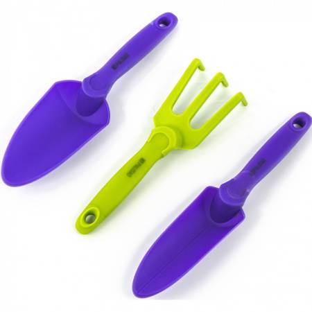 Набор садового инструмента, пластиковый, гелевые рукоятки, 3 предмета, Nylon Soft Palisad 63021. Артикул 63021